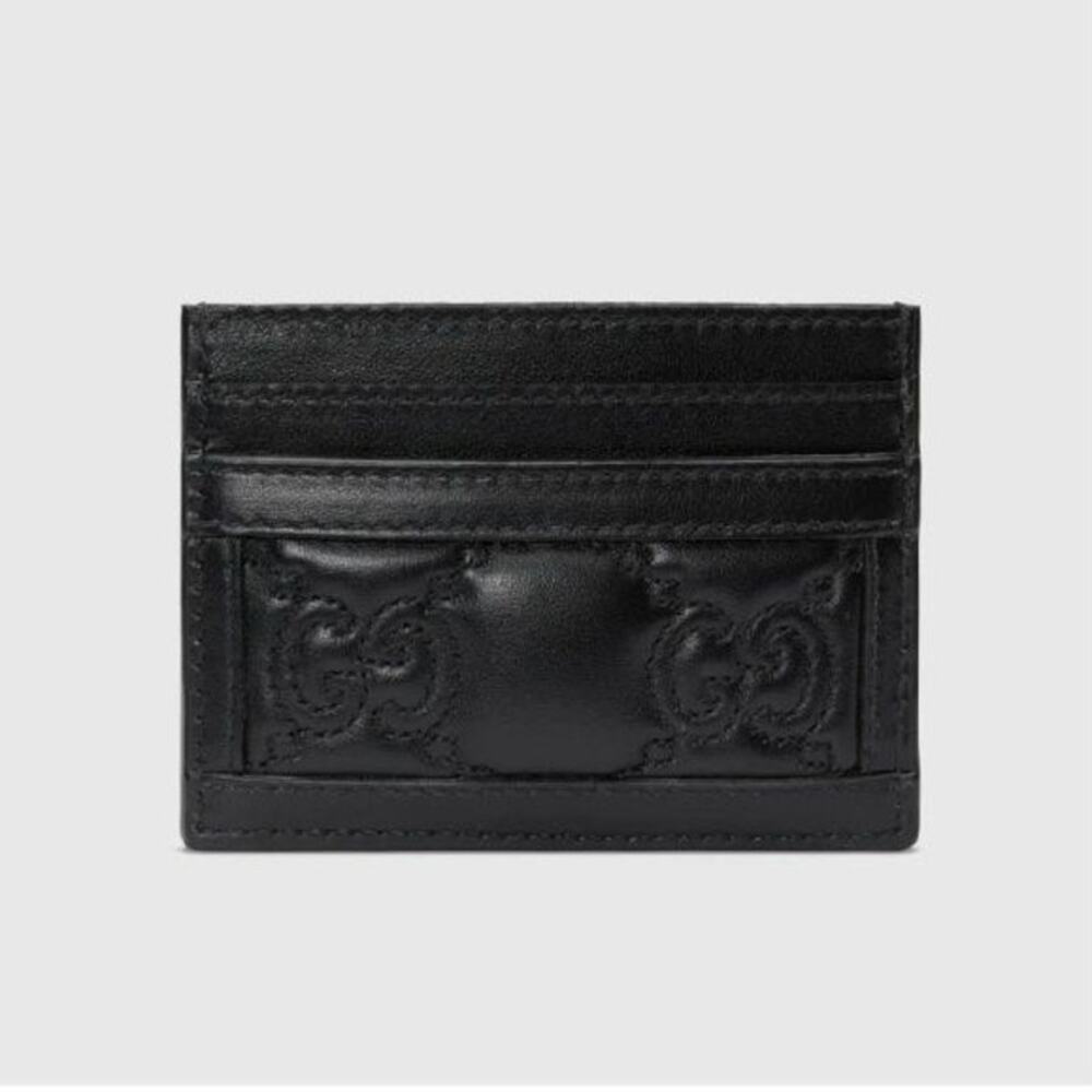Gucci GG Matelassé Black Card Holder - Picture 4 of 5